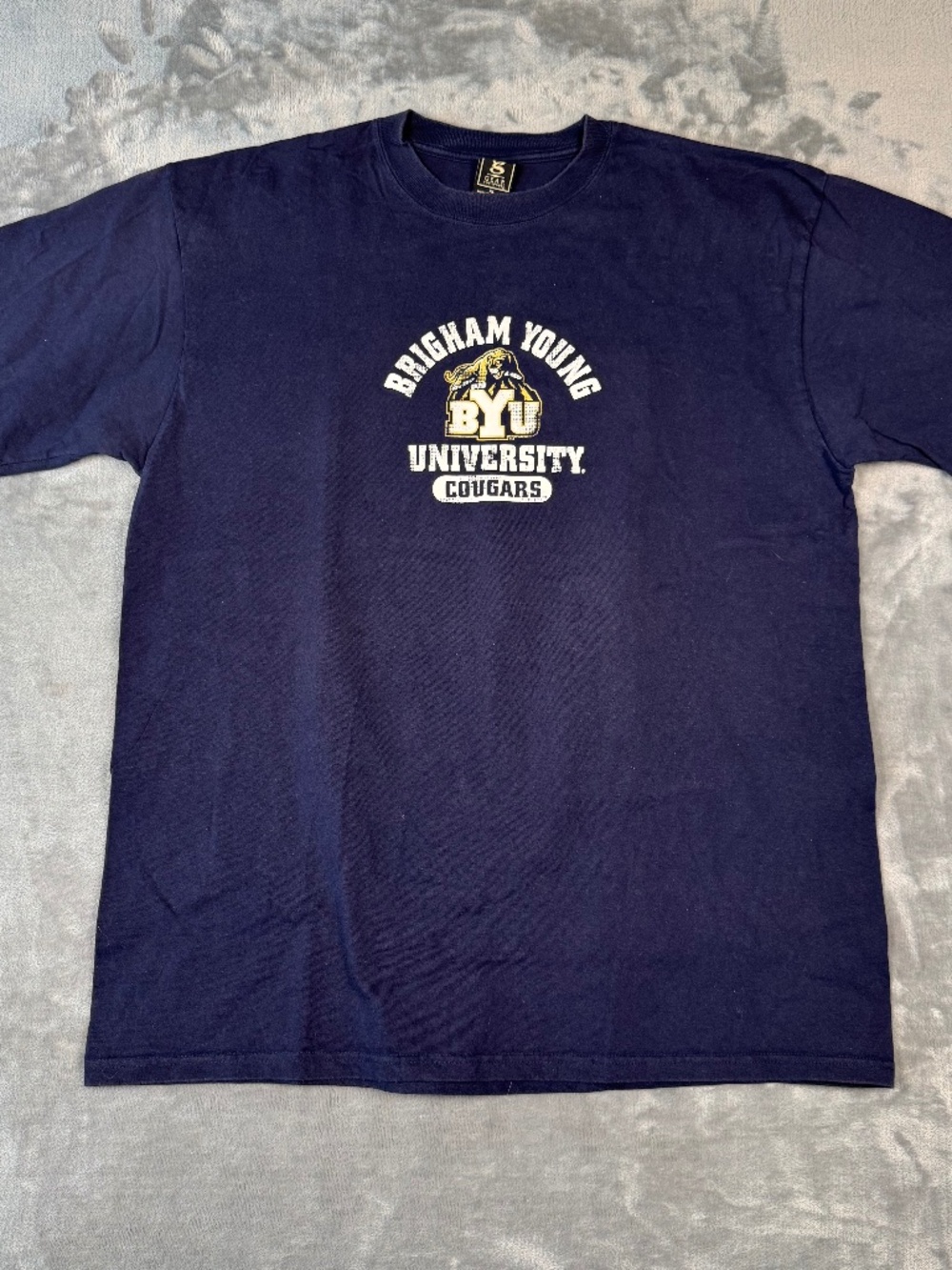 Brigham Young University Cougars T-Shirt XL Navy Gear For Sports NCAA Tee